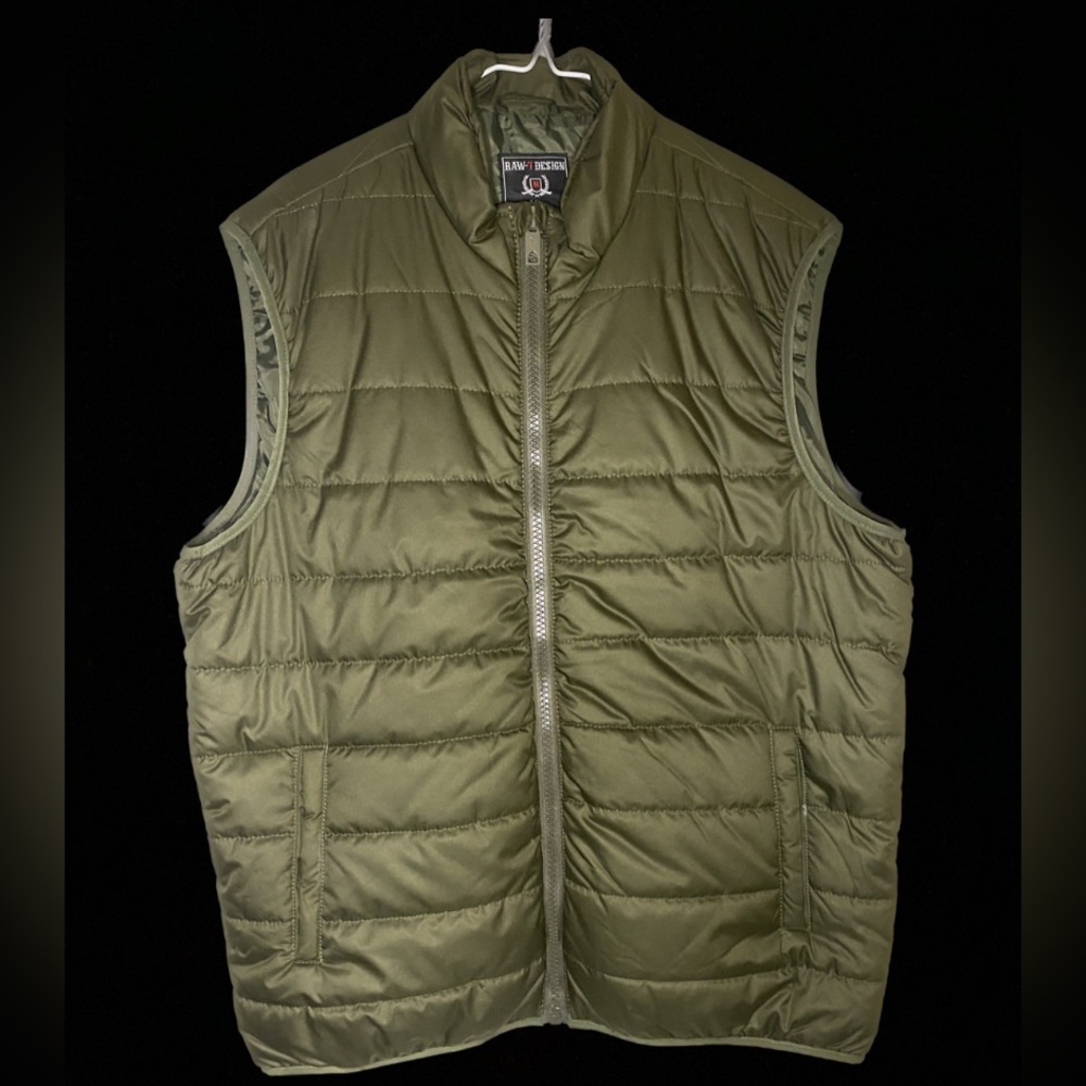 Raw 7 Design Mens Puffer Vest